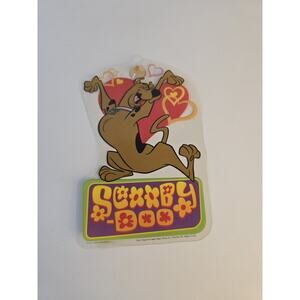 1999 Scooby Doo Window Cling Valentine's Heart Color Clings Paper Magic Scranton